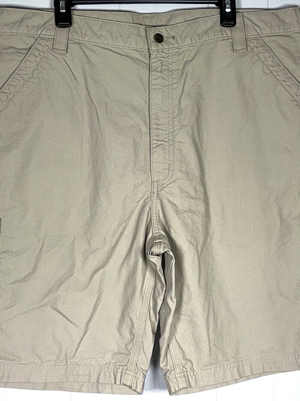 Carhartt Original Fit B147 Canvas Tan Utility Cargo Carpenter Work Shorts Men 42